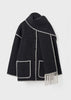 Diana™ | Timeless scarf coat - Dark grey / S