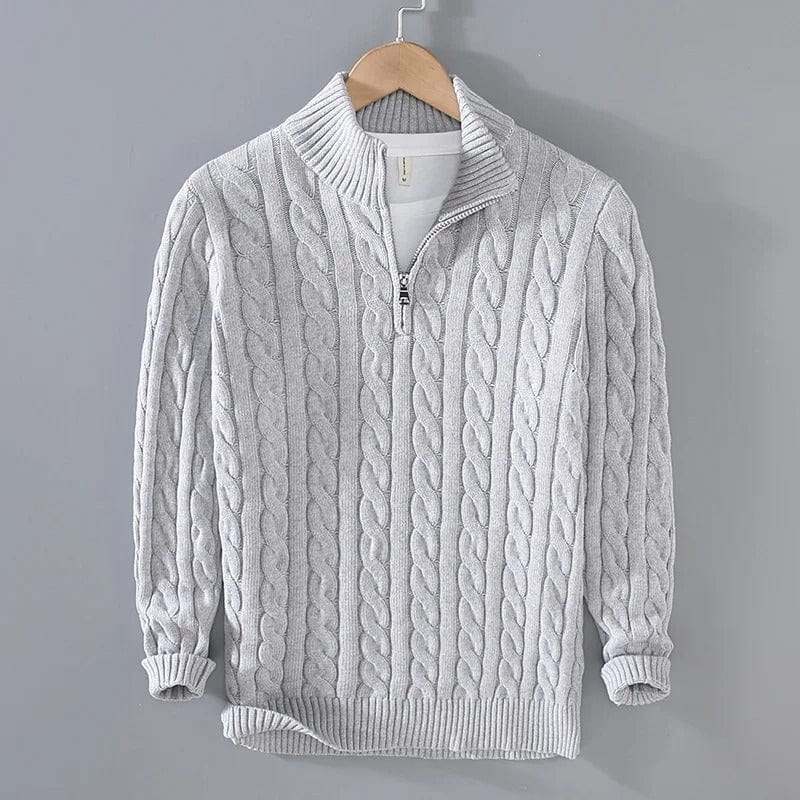 Danny™ | Nordic zip pullover - Grey / M