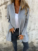 Ida | Round neck zip long sleeve leisure jacket - Grey / S