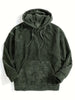 BRAM | PULLOVER WITH CORD HOOD - Olive green / S