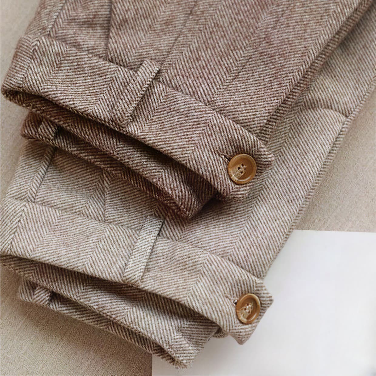Lennart | Tailored trousers - Brown / XS