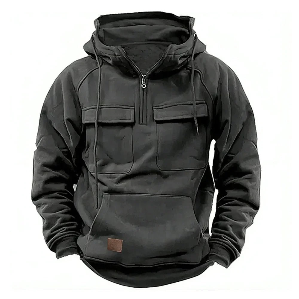 Erik™ | Robust insert hoodie - Grey / S