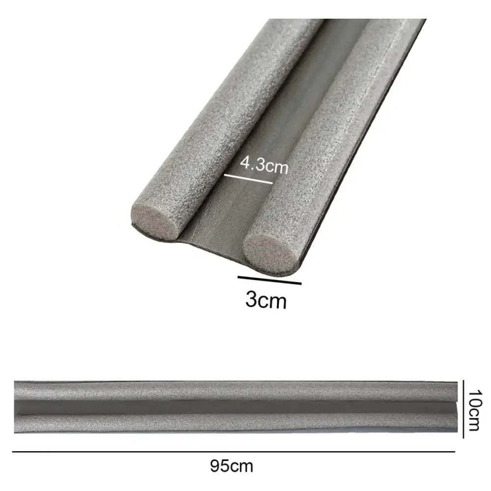 Door sealing strips | Ideal indoor climate - Black / 1 piece