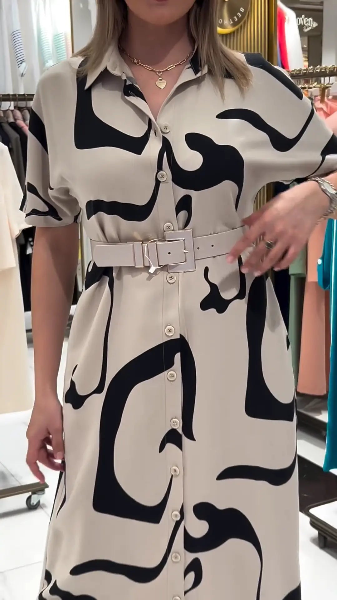 Marceline™ | Elegant Patterned Dress for Women