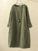 Jinx | Elegant Høstkjole - Army green / S