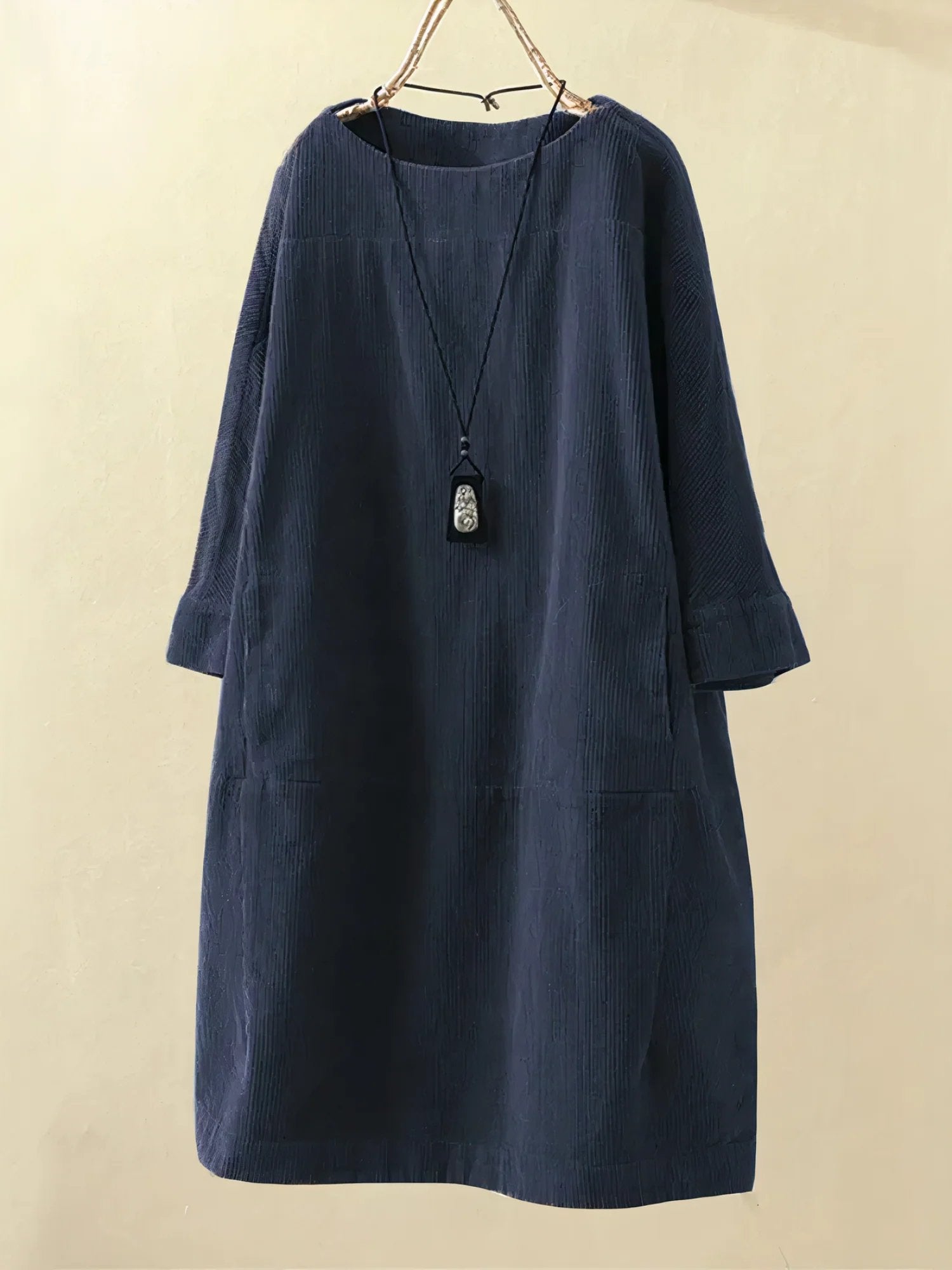 Jinx | Elegant Høstkjole - Dark blue / S