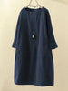 Jinx | Elegant Høstkjole - Dark blue / S
