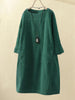 Jinx | Elegant Høstkjole - Dark green / S
