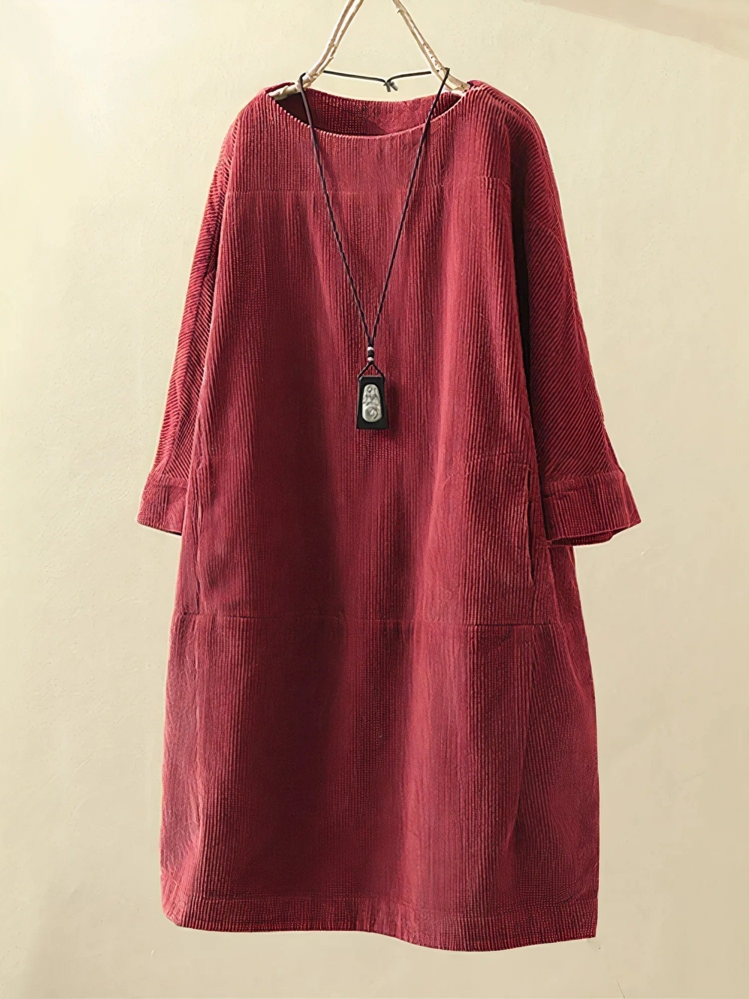 Jinx | Elegant Høstkjole - Red colour / S
