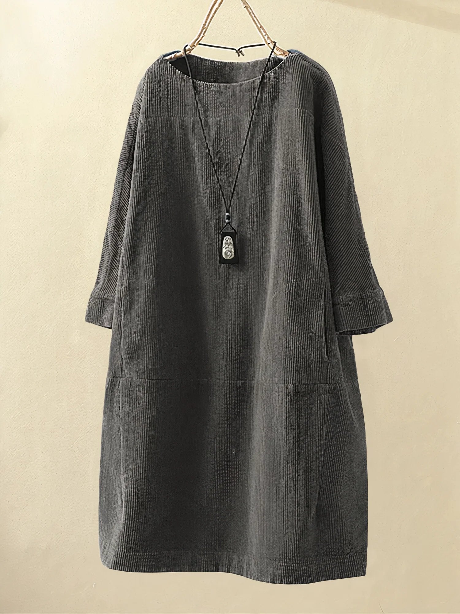 Jinx | Elegant Høstkjole - Grey / S