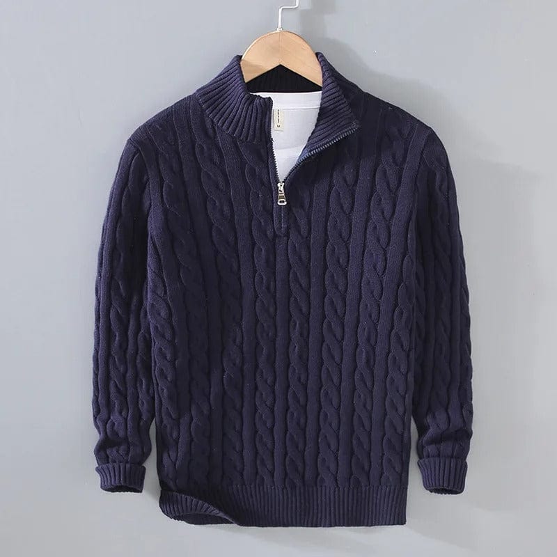 Danny™ | Nordic zip jumper - Dark blue / M