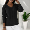 Freya™ | Scandi knitted jumper - 2408-R - Black / S