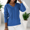 Freya™ | Scandi knitted jumper - 2408-R - Blue / S