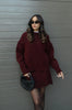 Melora™ - Fashionable two-piece set - Suits - Burgundy / S