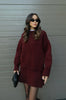 Melora™ - Fashionable two-piece set - Suits - Burgundy / S