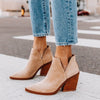 Bada | Suede boots with heel and pointed toe