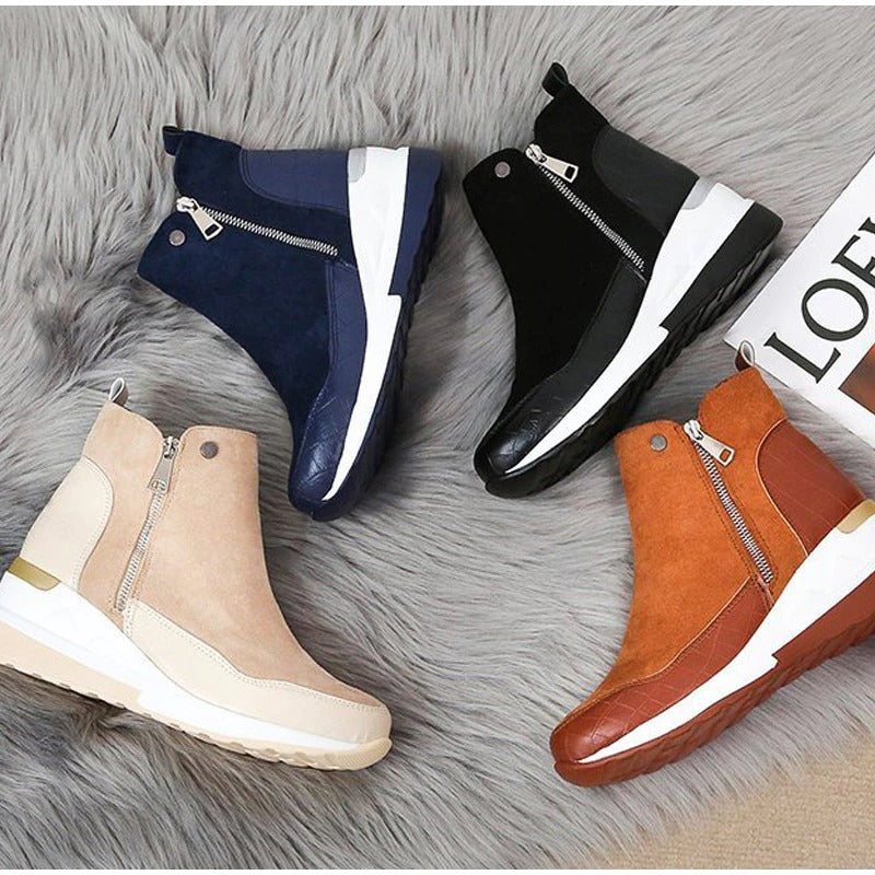 Lenya™ | Comfortable boots - Brown / 36