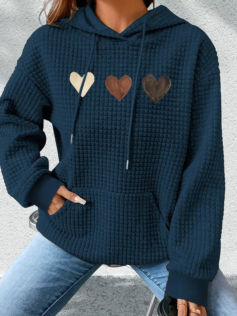 Alessia™ - Romantic hooded sweatshirt - Grey / S