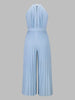 Elen | Pleated Jumpsuit with Halter Neck