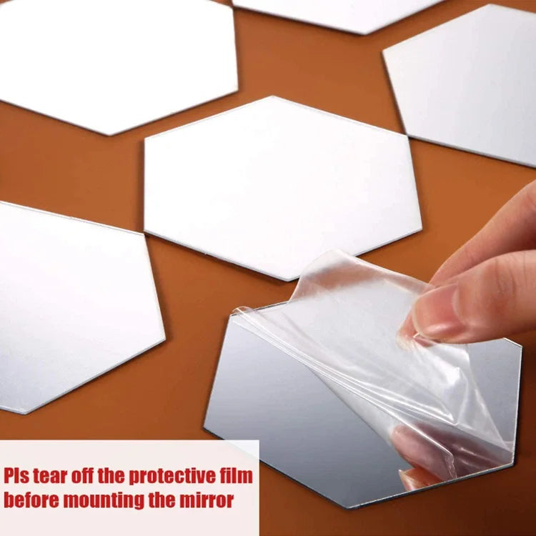 Honey mirror | Home decoration with honeycomb mirror made of acrylic | 50% OFF TODAY! - 80*70*40mm / 12 PIECES
