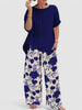 Viki | Floral set for women - top & bottom