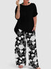Viki | Floral set for women - top & bottom