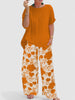 Viki | Floral set for women - top & bottom