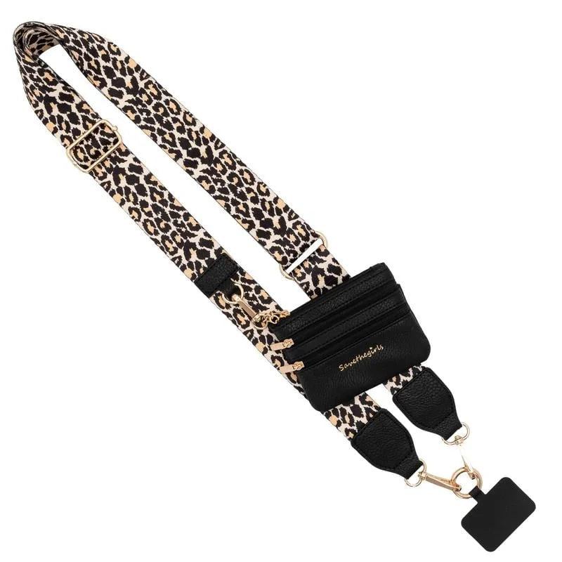 Mobile phone strap - Leopard pattern