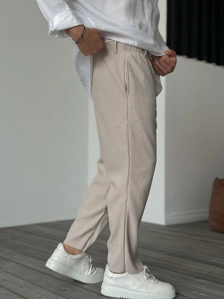 VALENTIN™ | Soft luxury men's trousers - Beige / S