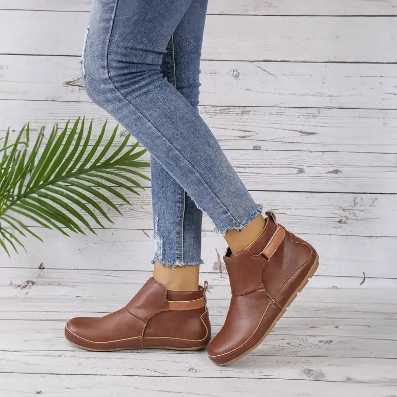 Isla™ - Stylish city boots - Brown / 34