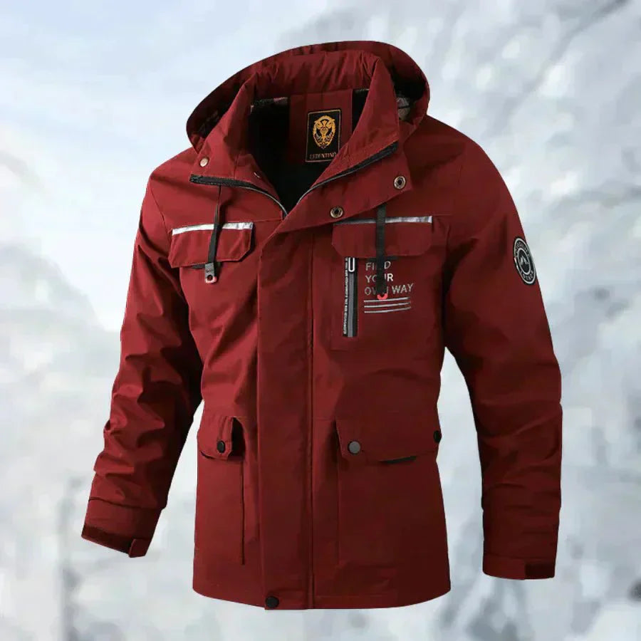 Zahar™ | Comfortable wind and waterproof outdoor jacket - Red / XS