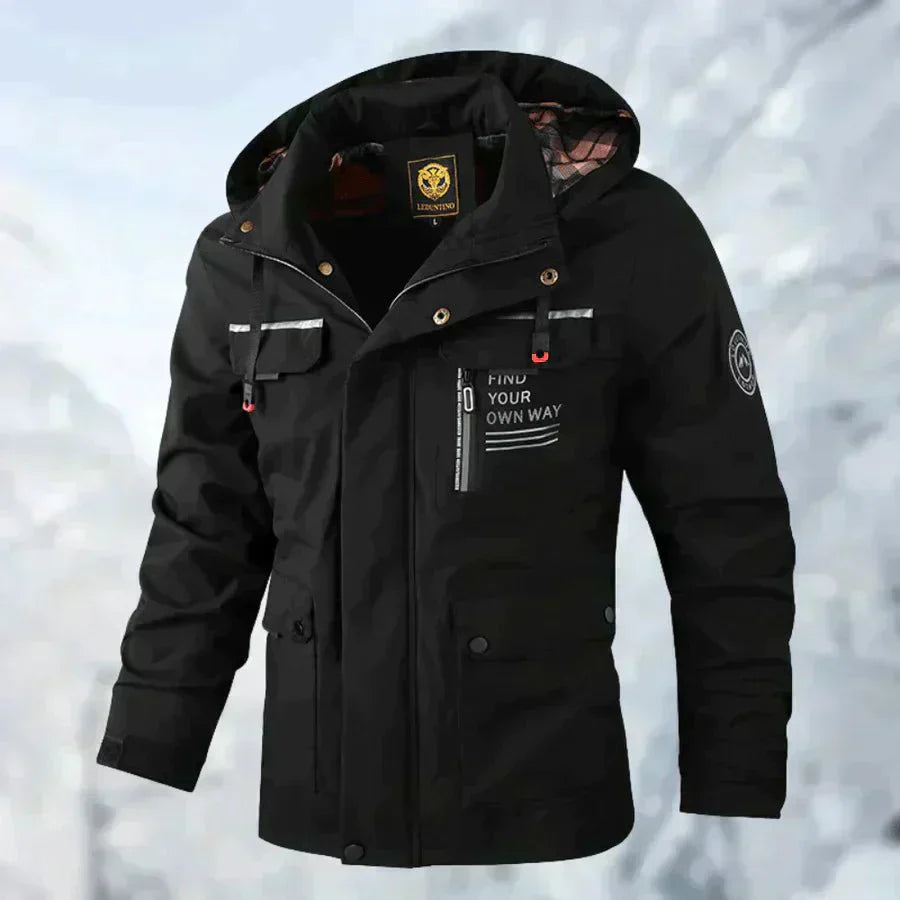 Zahar™ | Comfortable wind and waterproof outdoor jacket - Black / XS