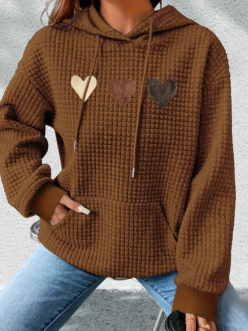Alessia™ - Romantic hooded sweatshirt - Grey / S