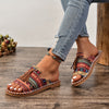 Priya | Fringe-Embellished Ethnic Flat Sandals