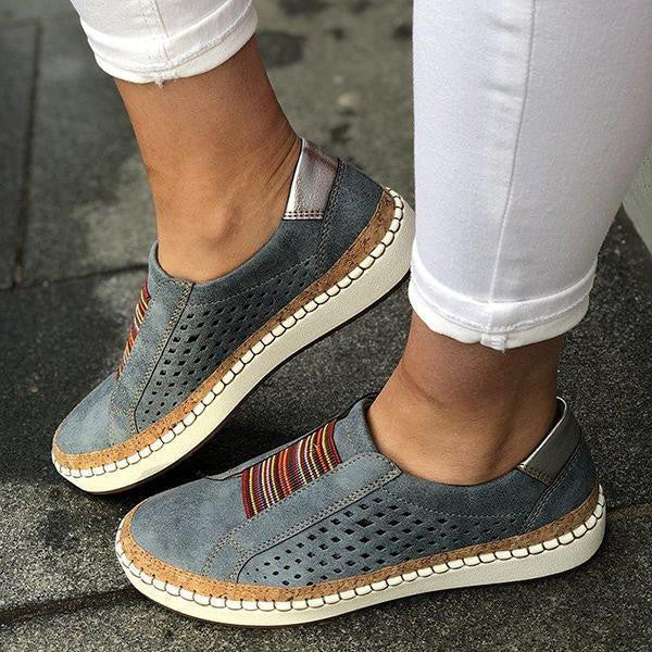 Sena | Vintage Denim Slip-Ons