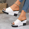 Irisa | Orthopaedic platform sandals with thick sole