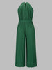 Elen | Pleated Jumpsuit with Halter Neck