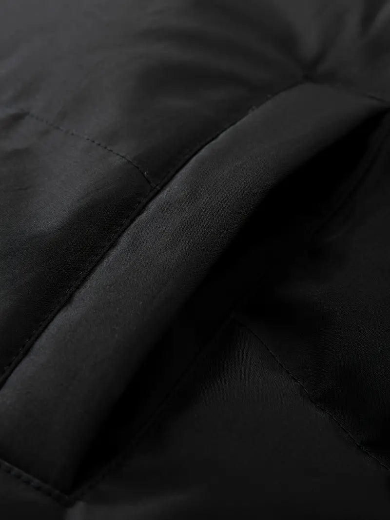 Vidal | Casual quilted jacket for men - Black / S