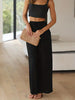 Trixie | Elegant linen trousers - White / S