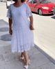 Maren | Summer dress with lace embroidery