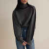 Valeria™ | Chic turtleneck jumper - Brown / S