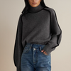 Valeria™ | Chic turtleneck jumper - Grey / S