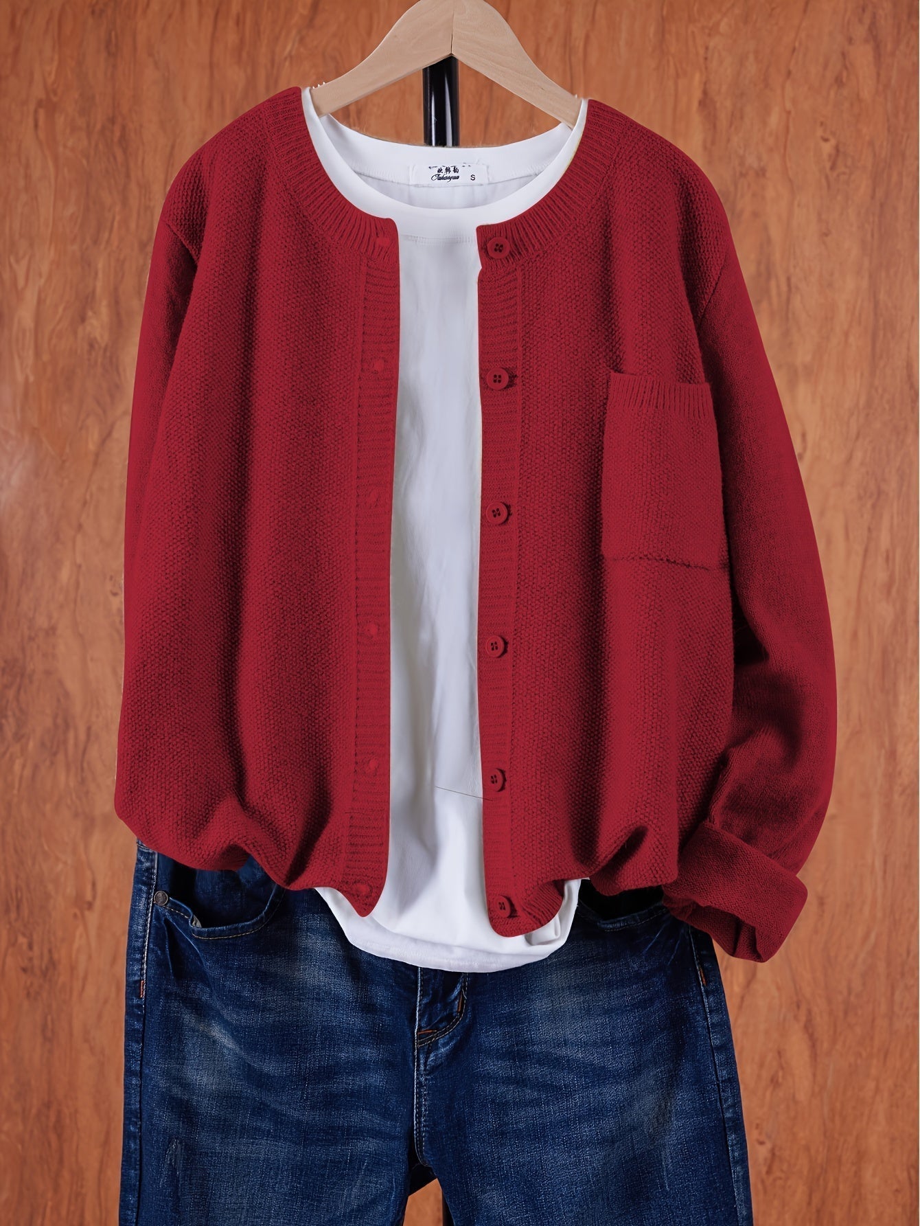 Gabbi™ | casual cardigan for women - Vest - Red / S