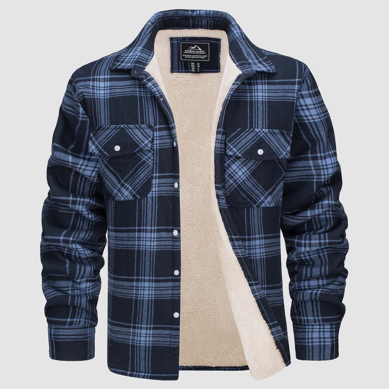 Benedikt™ | Lined checked shirt jacket