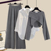 Shirie™ | Comfortable, soft three-piece set with long sleeves - S