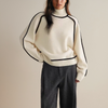 Valeria™ | Chic turtleneck jumper - Brown / S
