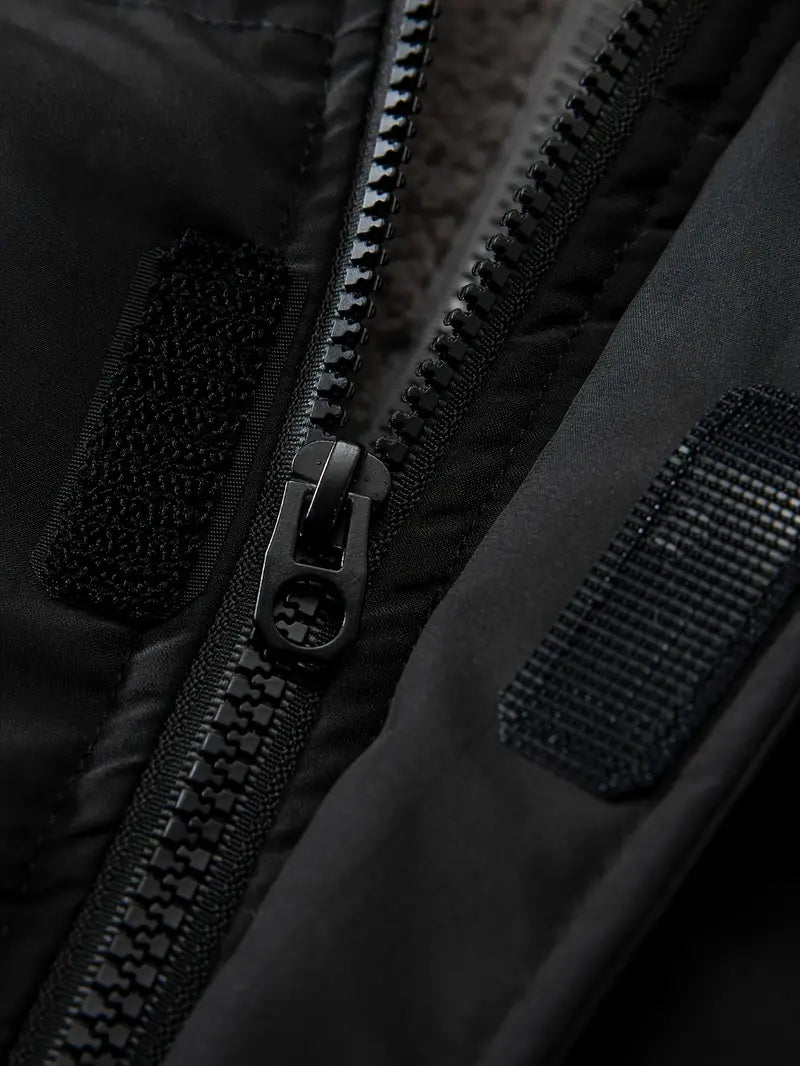 Vidal | Casual quilted jacket for men - Black / S