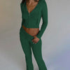 Olivia | Knitted hoodie set with zip
