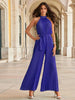 Elen | Pleated Jumpsuit with Halter Neck