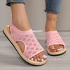 Ivory | Comfortable Flat Mesh Sandals for Women